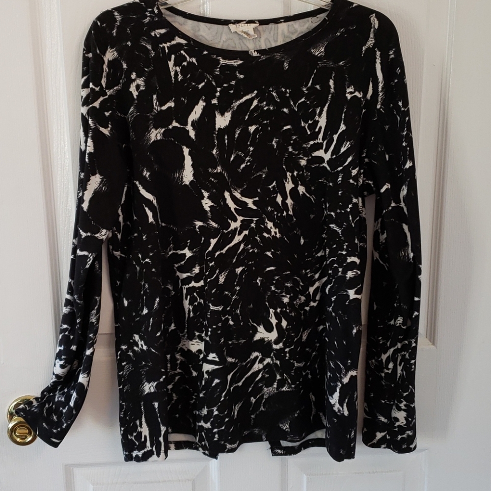Women's Leopard Surplice Back Top